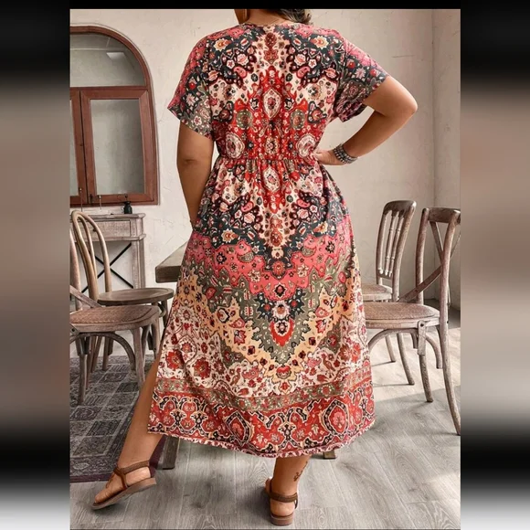 SHEIN Multicolor Bohemian Dress - Picture 6 of 9